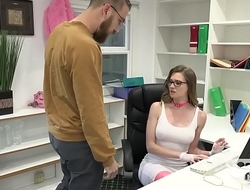 Gorgeous Office Whore Gets Destroyed By Random Guy Off the Internet