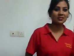 low-spirited indian girl strips for money