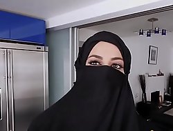 Muslim busty battle-axe pov engulfing plus riding cock there burka