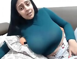 Hot inclusive encircling amazing confidential masturbating on webcam
